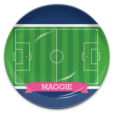 Soccer Field Melamine Plate